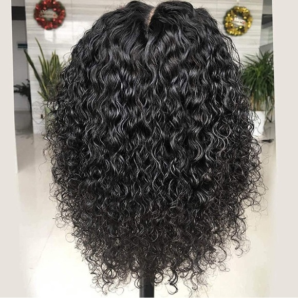12” HUMAN HAIR Short Deep Curly Lace Front Wig NEW main image 3
